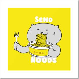 Send Noods Cute Cat Posters and Art